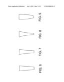 LIGHT COUPLER BETWEEN AN OPTICAL FIBRE AND A WAVEGUIDE MADE ON AN SOI SUBSTRATE diagram and image