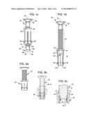 Expandable collet anchor systems with captive studs diagram and image