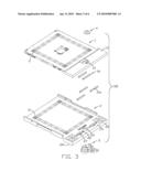 ZIF SOCKET HAVING REINFORCED COVER PREVENTING BREAKAGE DURING MANEUVERING diagram and image