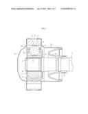 PLUNGING TYPE CONSTANT VELOCITY UNIVERSAL JOINT diagram and image