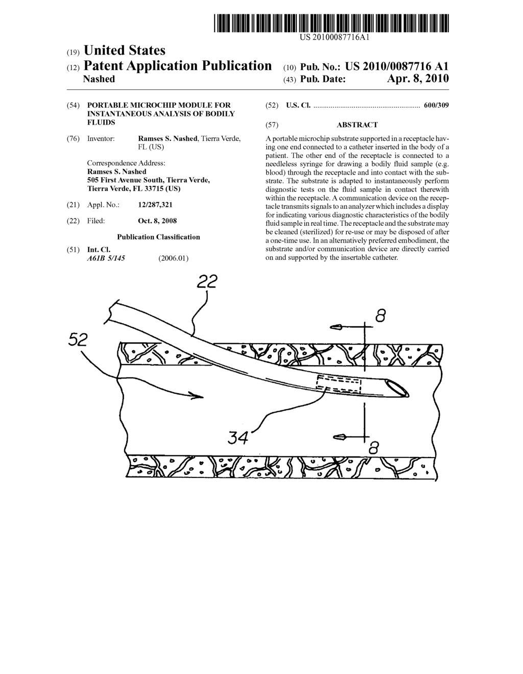 Portable microchip module for instantaneous analysis of bodily fluids - diagram, schematic, and image 01