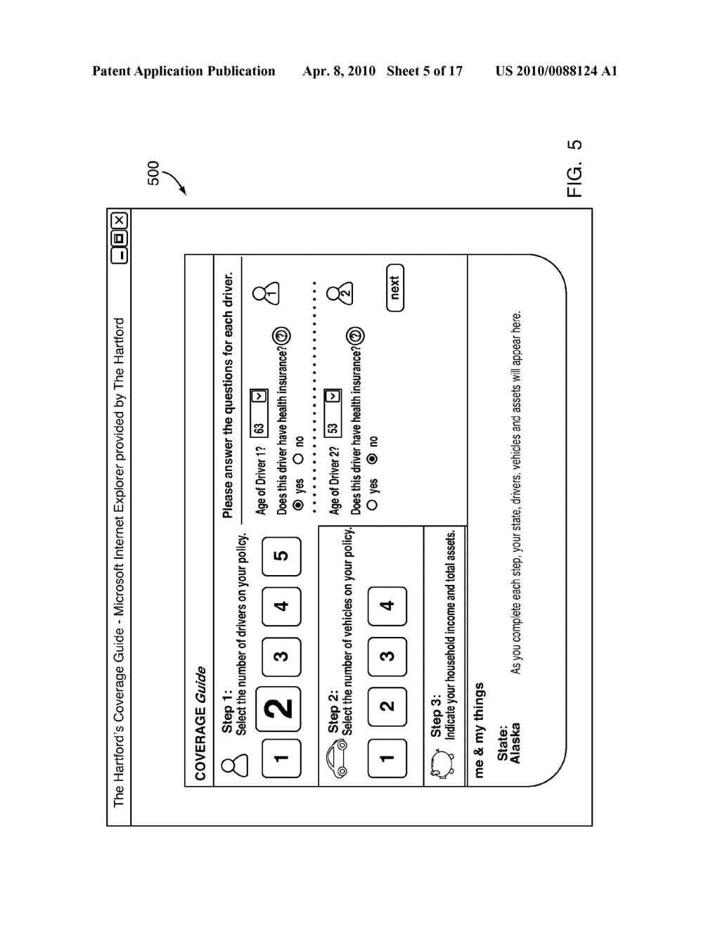 SYSTEM AND METHOD FOR PROVIDING AND DISPLAYING DYNAMIC COVERAGE RECOMMENDATIONS - diagram, schematic, and image 06