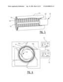 Device and Method for Separating Particulate Material from a Gas Flow diagram and image