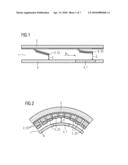 FLOW DISTRIBUTION REGULATION ARRANGEMENT WITH BIMETALLIC ELEMENTS FOR ADJUSTING THE FLOW DISTRIBUTION IN A COOLING CHANNEL diagram and image