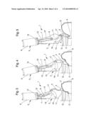 Operating head for removing and fitting wheel tires for vehicles diagram and image