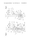 Operating head for removing and fitting wheel tires for vehicles diagram and image