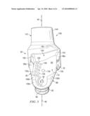 Roller Cone Drill Bits with Improved Fluid Flow diagram and image