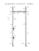 Prop for a three-dimensional framework, connecting assembly for a railing device, and method for attaching a railing device to a prop diagram and image