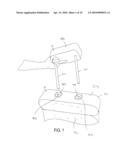 MOUNTING BRACKET FOR SECURING A VIDEO SYSTEM BEHIND A HEADREST diagram and image