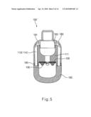 HEAT DISSIPATION MEMBER HAVING VARIABLE HEAT DISSIPATION PATHS AND LED LIGHTING FLOOD LAMP USING THE SAME diagram and image