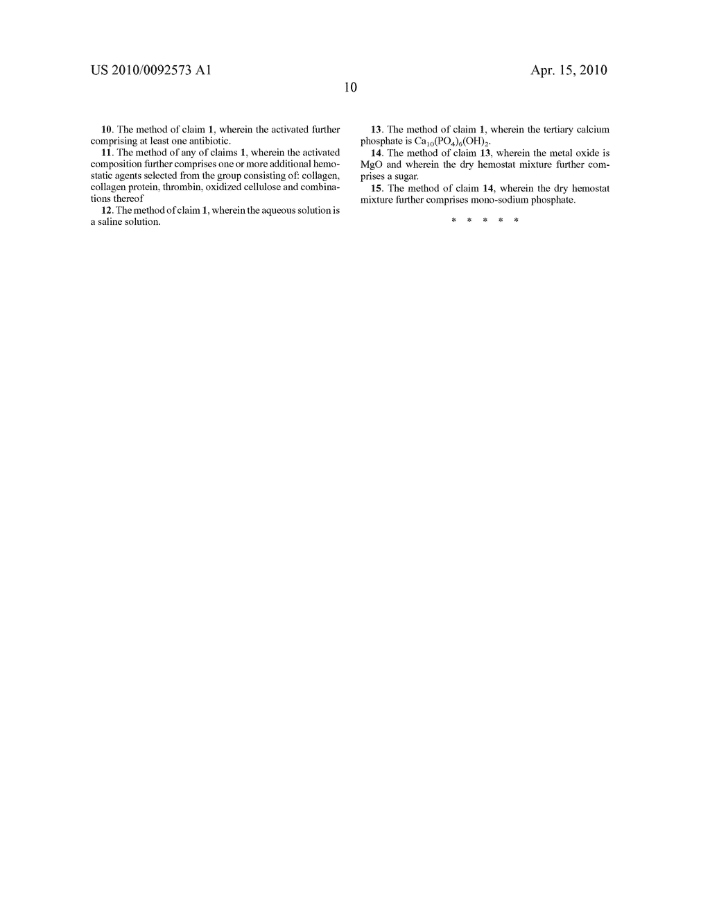 HEMOSTATIC BIO-MATERIAL COMPOSITION AND METHOD - diagram, schematic, and image 11