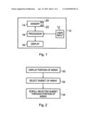 Device, Method, Computer Program Product and User Interface for Enabling a User to Vary Which Items are displayed to the user diagram and image