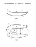 Unitary twin pontoon hull float boat diagram and image