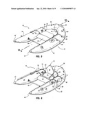 Unitary twin pontoon hull float boat diagram and image