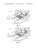 Unitary twin pontoon hull float boat diagram and image