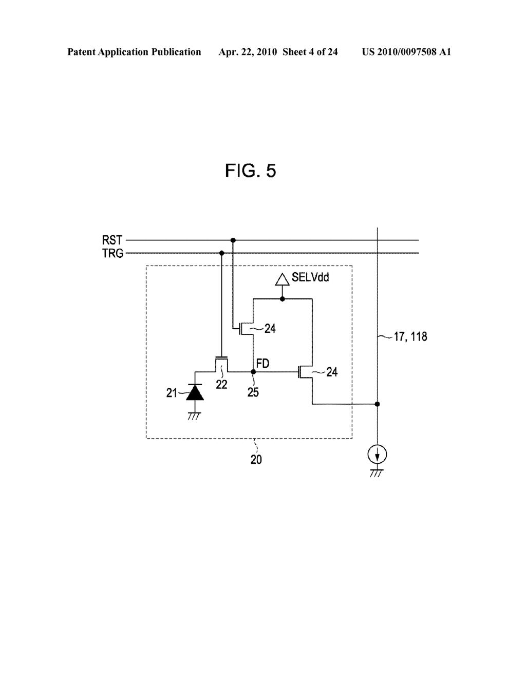 SOLID STATE IMAGE SENSOR, METHOD FOR DRIVING A SOLID STATE IMAGE SENSOR, IMAGING APPARATUS, AND ELECTRONIC DEVICE - diagram, schematic, and image 05