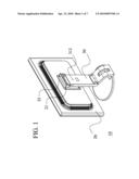 LIQUID CRYSTAL DISPLAY AND HEIGHT ADJUSTABLE BASE OF THE PANEL THEREOF diagram and image