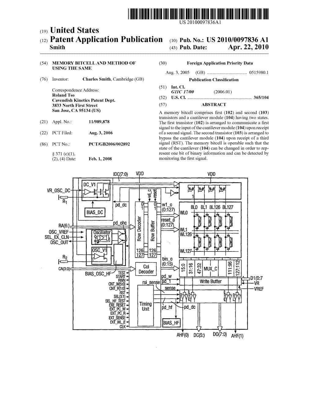 Memory Bitcell and Method of Using the Same - diagram, schematic, and image 01