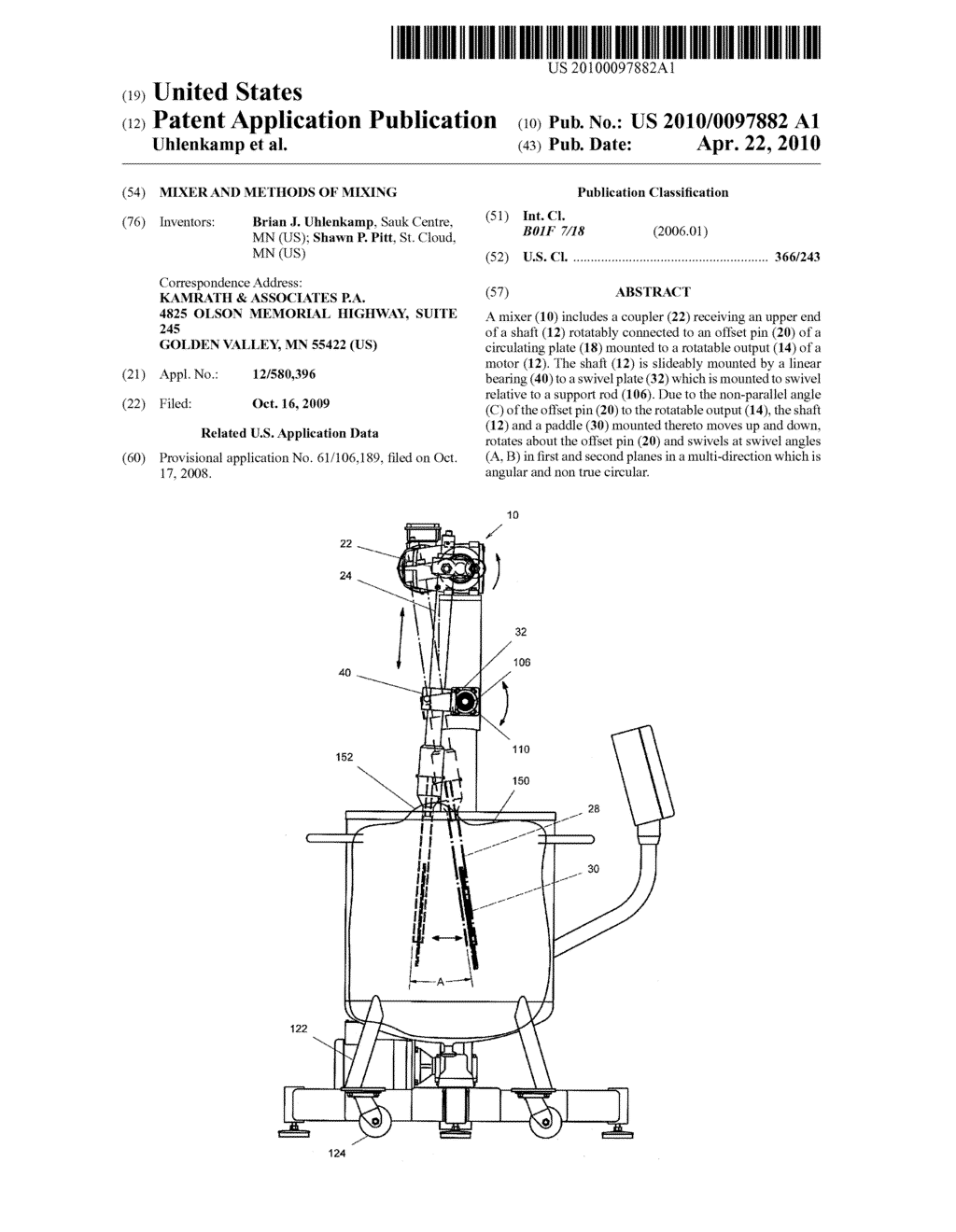 Mixer and Methods of Mixing - diagram, schematic, and image 01