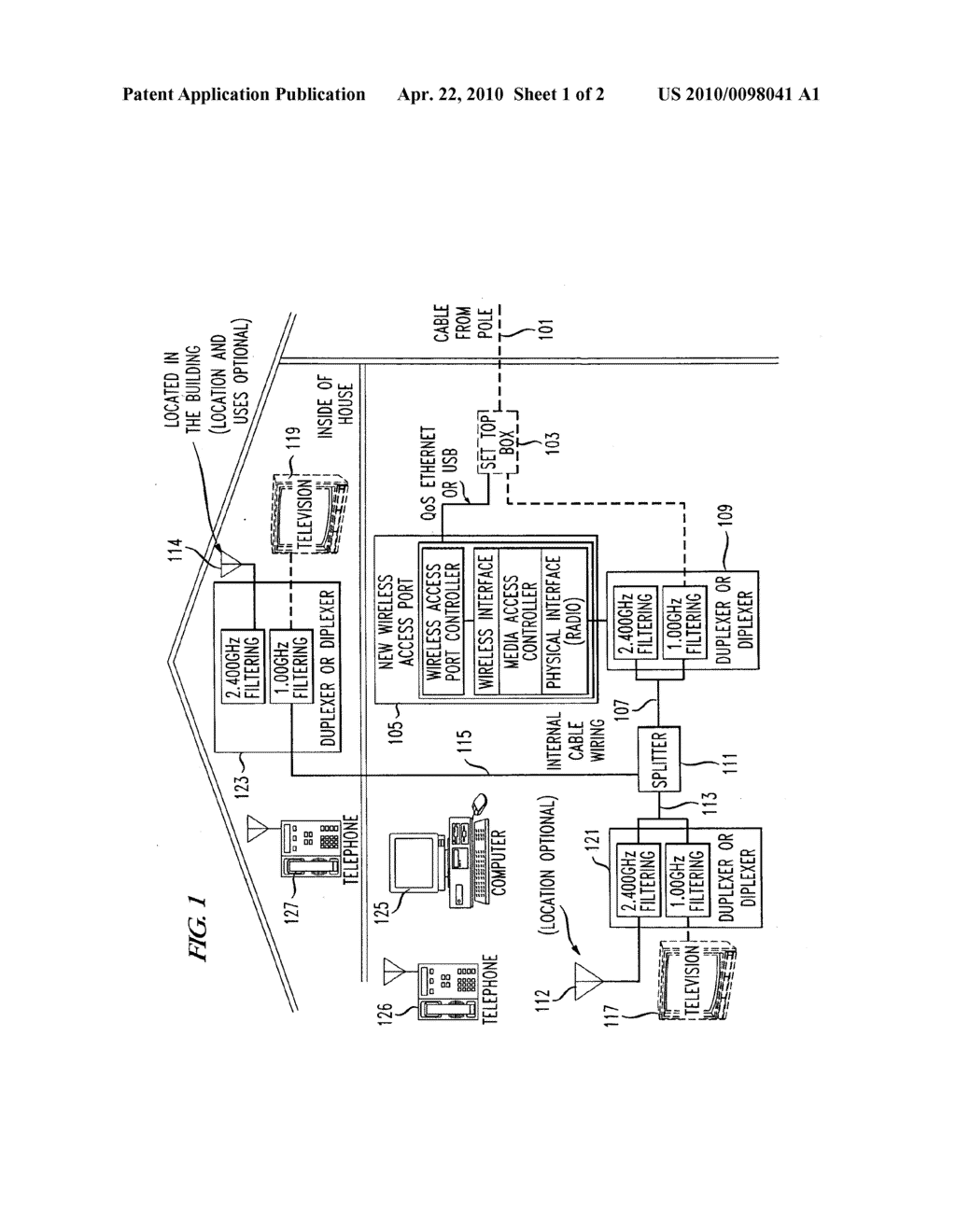 Intra-Premises Wireless Broadband Service Using Lumped and Distributed Wireless Radiation From Cable Source Input - diagram, schematic, and image 02