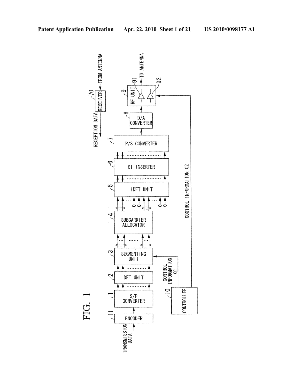 RADIO TRANSMISSION DEVICE, CONTROL DEVICE, RADIO COMMUNICATION SYSTEM, AND COMMUNICATION METHOD - diagram, schematic, and image 02