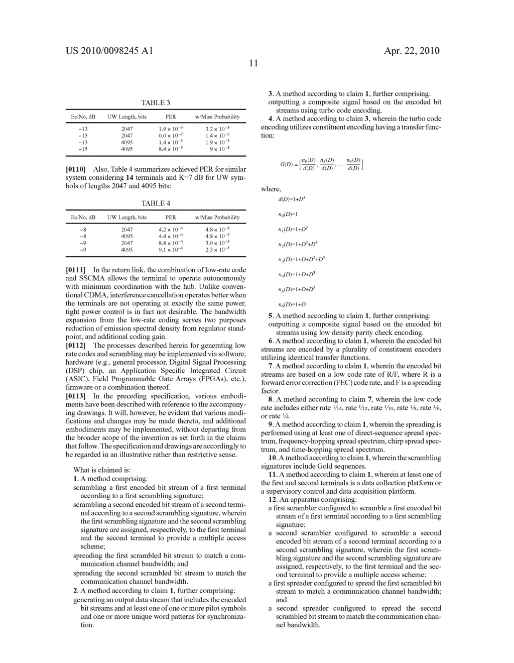 METHOD AND SYSTEM FOR PROVIDING SPREAD SCRAMBLED CODED MULTIPLE ACCESS (SSCMA) - diagram, schematic, and image 35