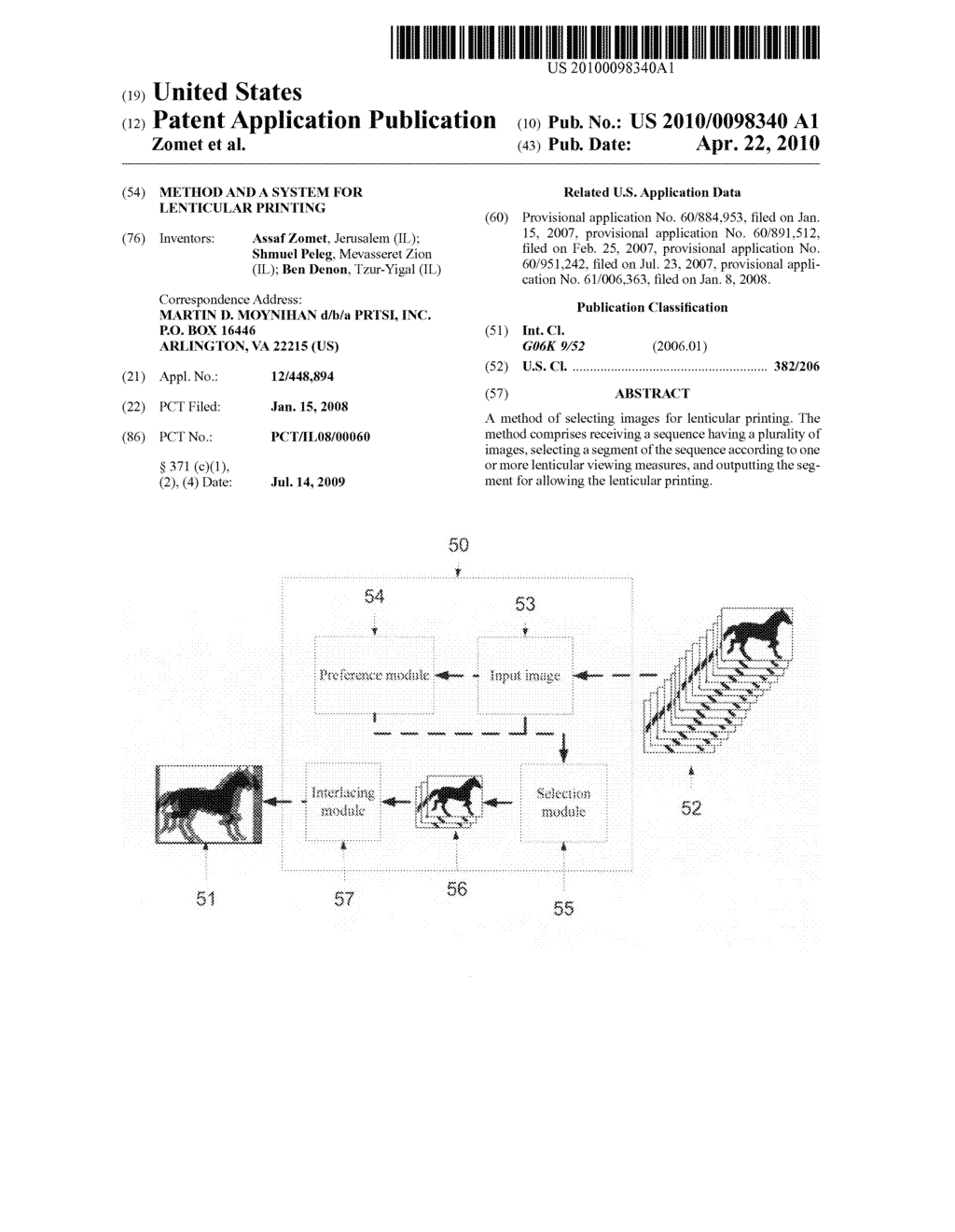 Method And A System For Lenticular Printing - diagram, schematic, and image 01