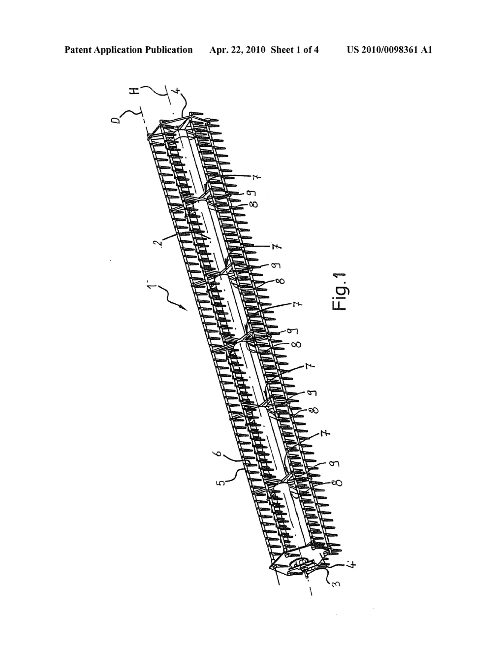 Bearing Arrangement for a Tine Carrier on a Reel of a Harvester - diagram, schematic, and image 02