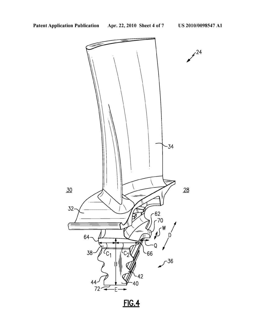 TURBINE BLADE INCLUDING MISTAKE PROOF FEATURE - diagram, schematic, and image 05