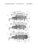 MOULD DEVICE FOR FORMING OBJECTS MADE OF PLASTICS diagram and image