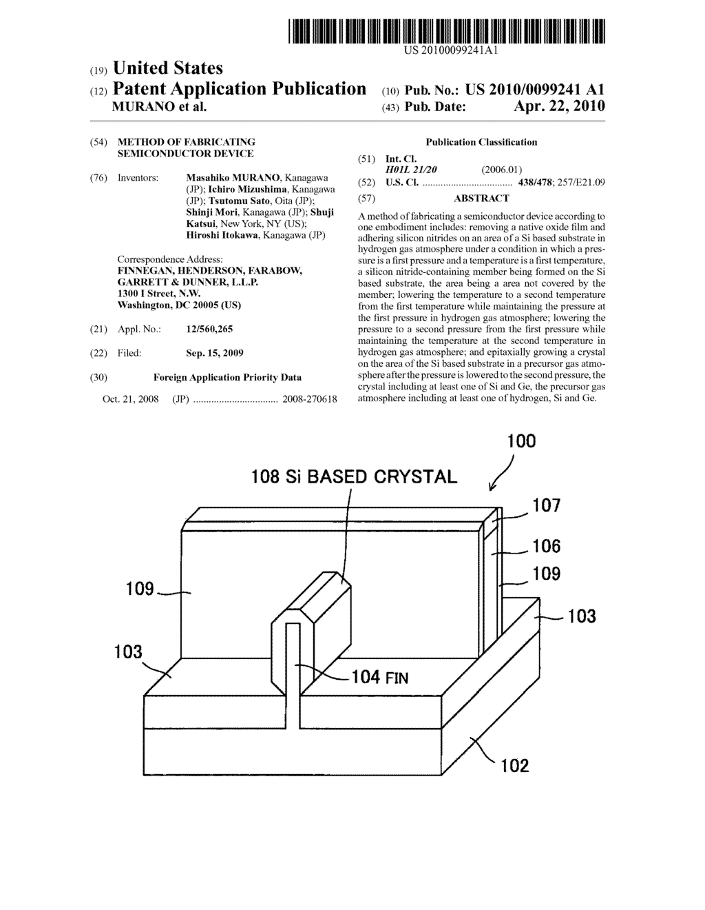 METHOD OF FABRICATING SEMICONDUCTOR DEVICE - diagram, schematic, and image 01