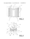 Process and apparatus for the production of nonwoven fabrics from extruded filaments diagram and image