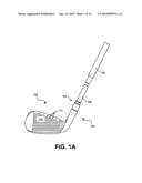 Golf Clubs and Golf Club Heads with Adjustable Center of Gravity and Moment of Inertia Characteristics diagram and image