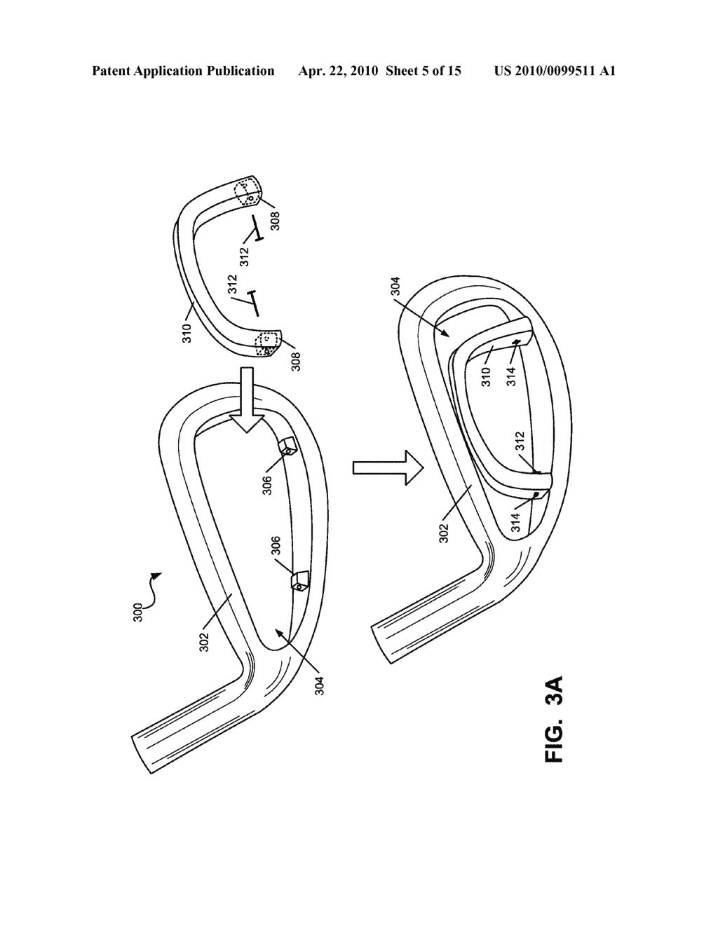 Golf Clubs and Golf Club Heads with Adjustable Center of Gravity and Moment of Inertia Characteristics - diagram, schematic, and image 06