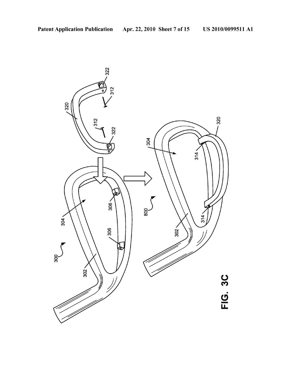 Golf Clubs and Golf Club Heads with Adjustable Center of Gravity and Moment of Inertia Characteristics - diagram, schematic, and image 08