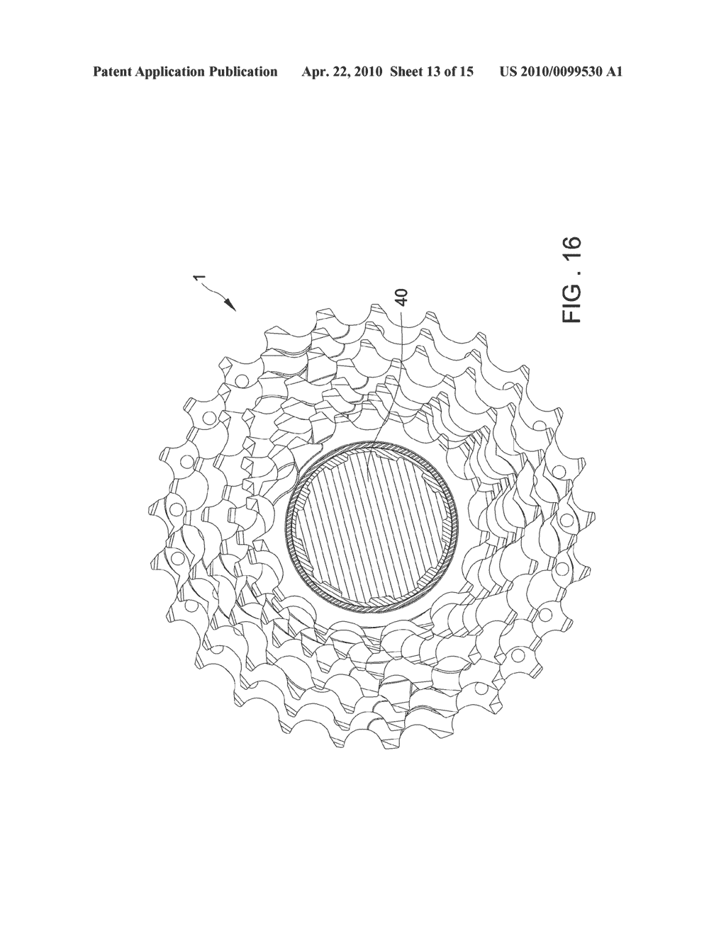 Bicycle Cogset - diagram, schematic, and image 14