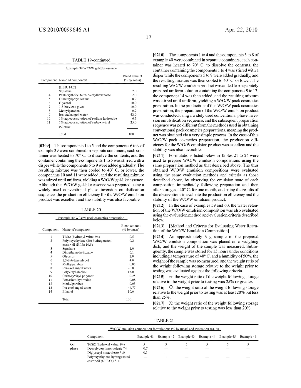 W/O/W EMULSION COMPOSITION - diagram, schematic, and image 18