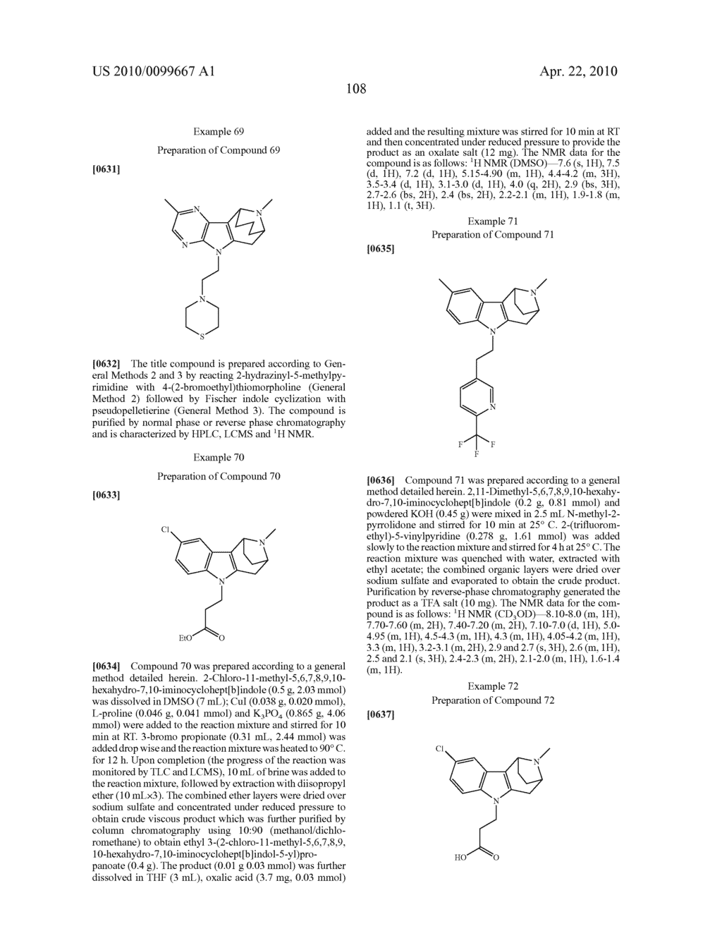 BRIDGED HETEROCYCLIC COMPOUNDS AND METHODS OF USE - diagram, schematic, and image 109