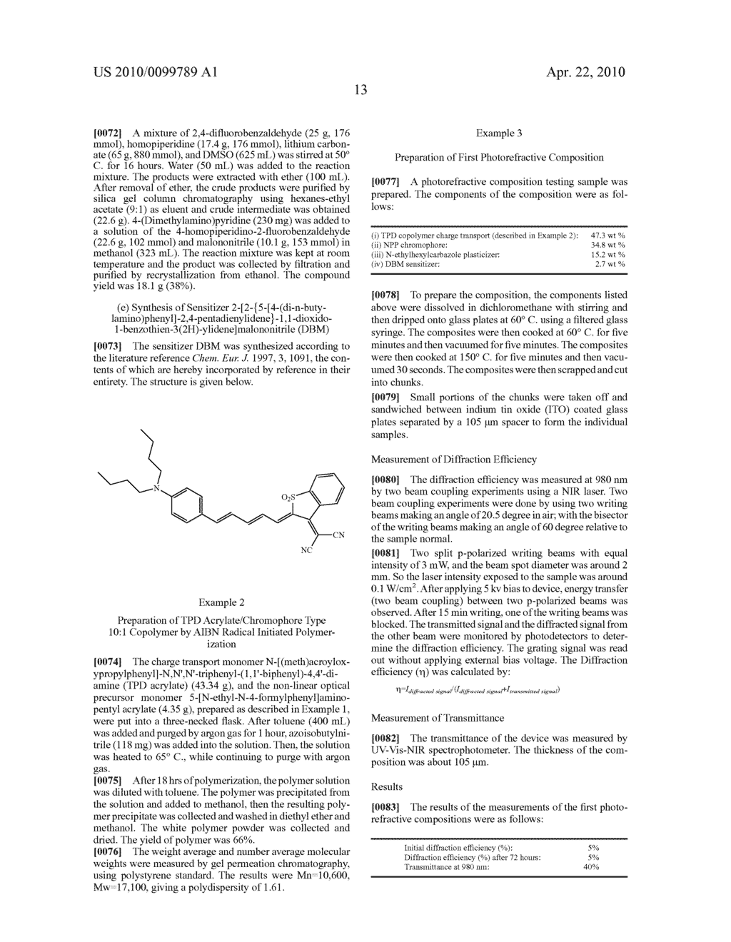 METHOD FOR MODULATING LIGHT OF PHOTOREFRACTIVE COMPOSITION - diagram, schematic, and image 14