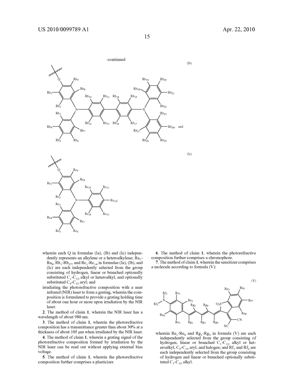 METHOD FOR MODULATING LIGHT OF PHOTOREFRACTIVE COMPOSITION - diagram, schematic, and image 16