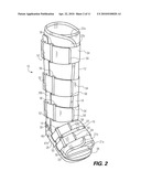 ORTHOPEDIC WALKER BOOT HAVING A REMOVABLE HEEL PLATE diagram and image