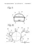 ABSORBING ELEMENT FOR SANITARY PRODUCTS, HAVING EXPANDABLE POCKETS CONTAINING SUPERABSORBENT MATERIAL AND MANUFACTURING PROCESS diagram and image