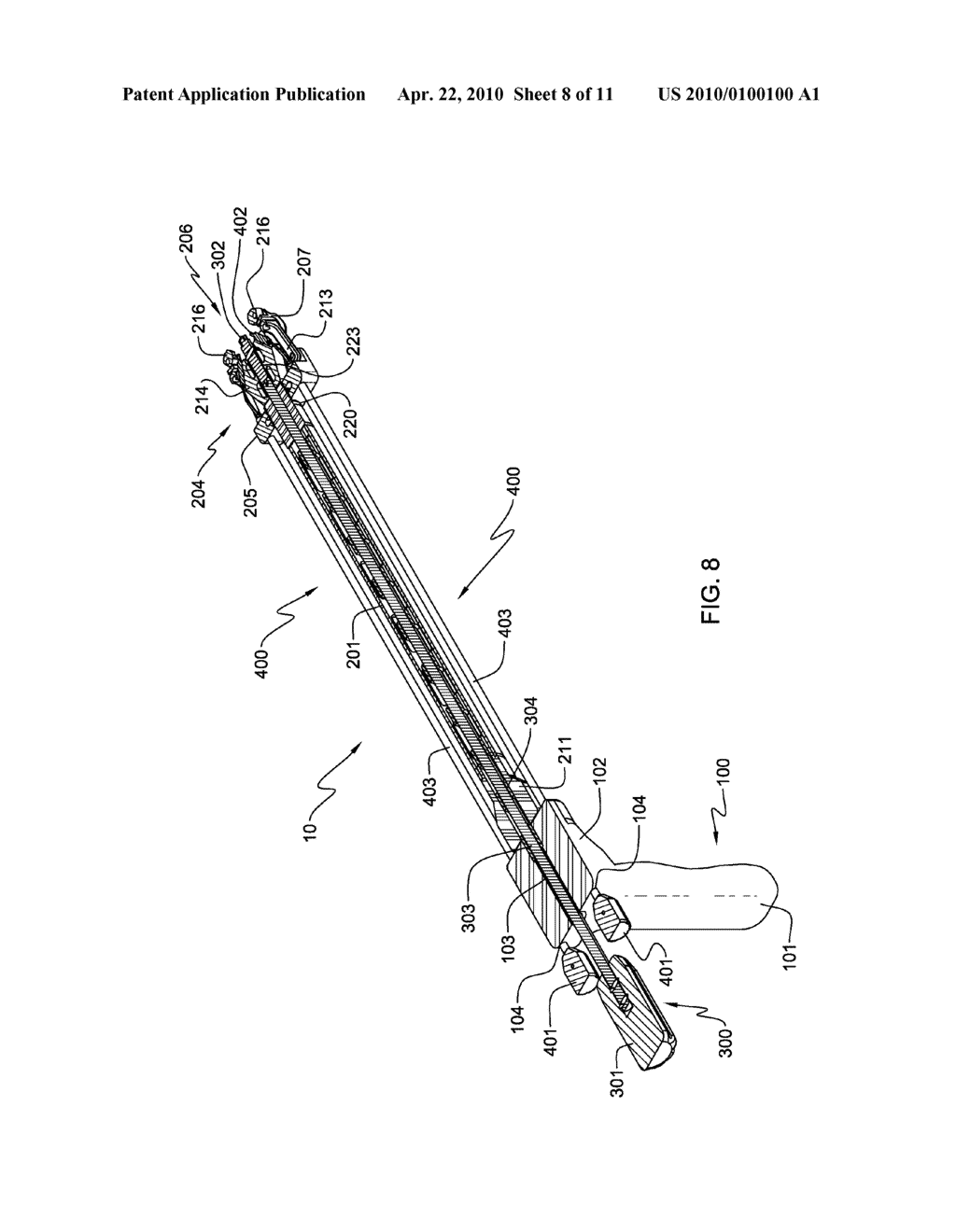 SURGICAL INSTRUMENT AND METHOD OF USE FOR INSERTING AN IMPLANT BETWEEN TWO BONES - diagram, schematic, and image 09