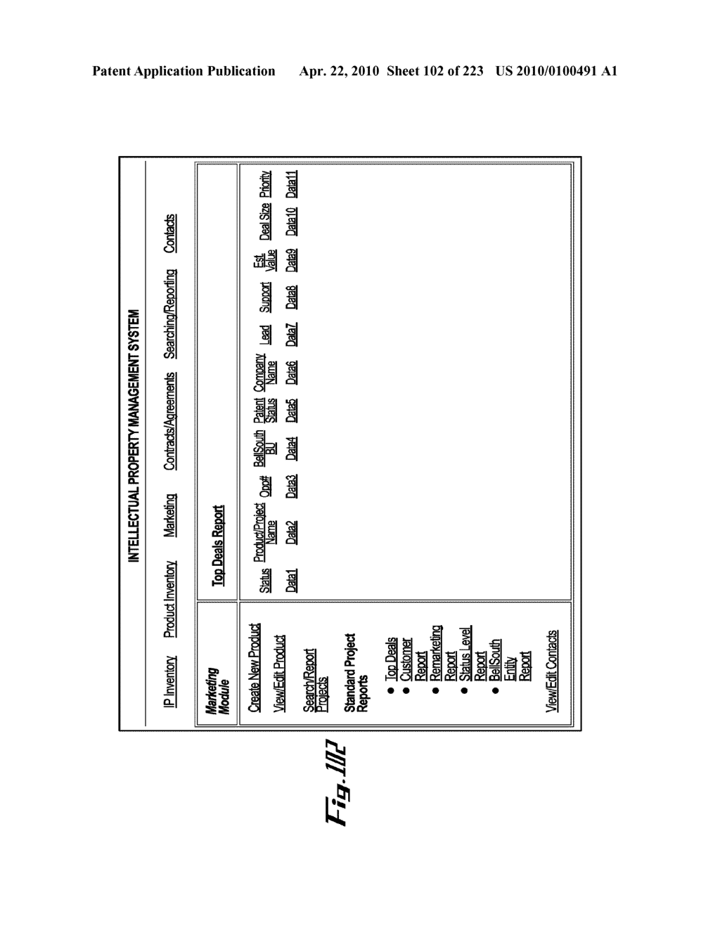 System and Method for Managing Intellectual Property Life Cycles - diagram, schematic, and image 103