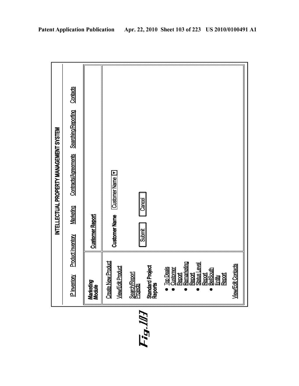 System and Method for Managing Intellectual Property Life Cycles - diagram, schematic, and image 104