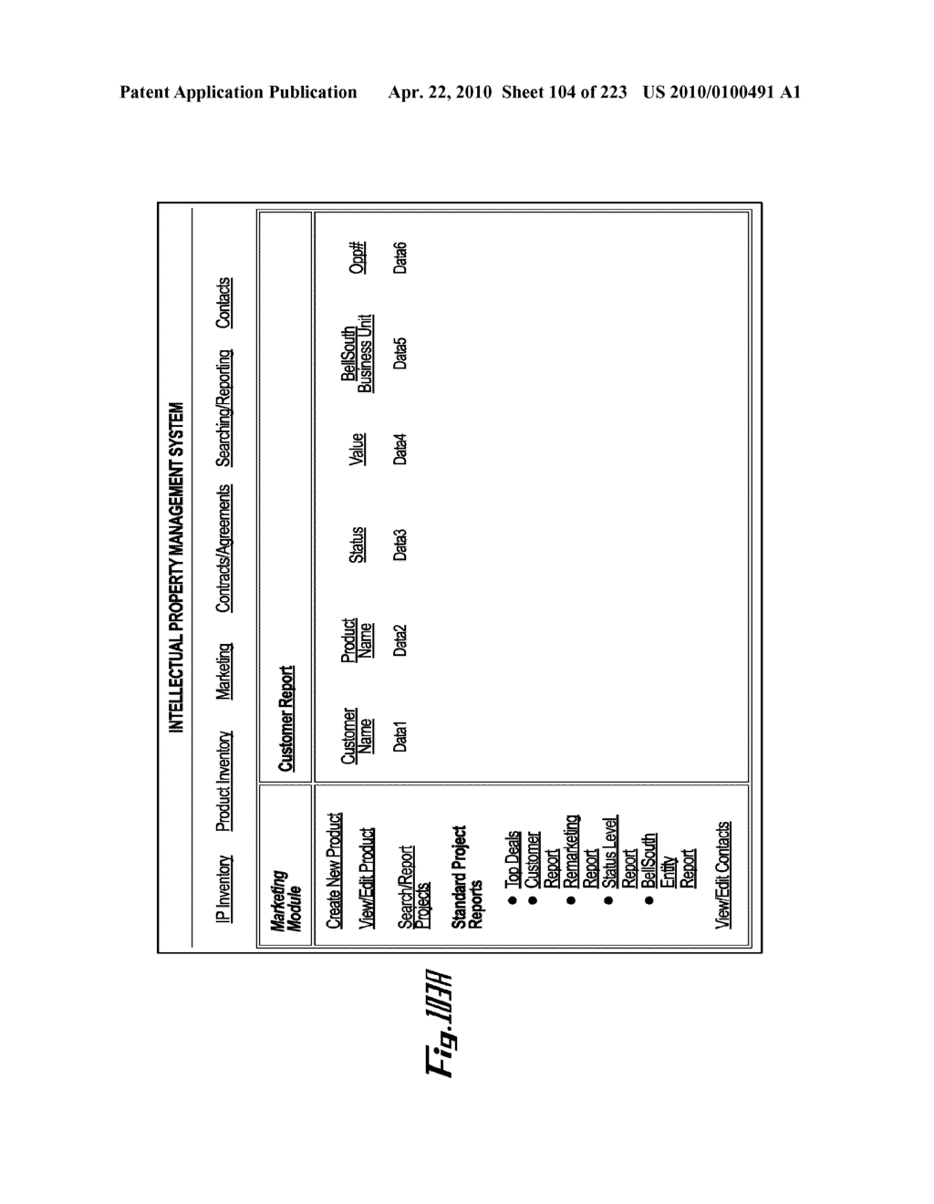 System and Method for Managing Intellectual Property Life Cycles - diagram, schematic, and image 105