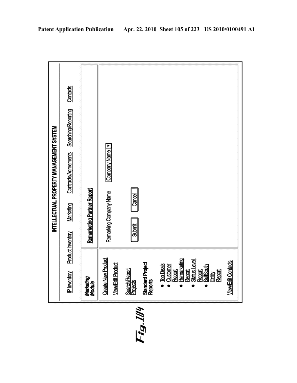 System and Method for Managing Intellectual Property Life Cycles - diagram, schematic, and image 106