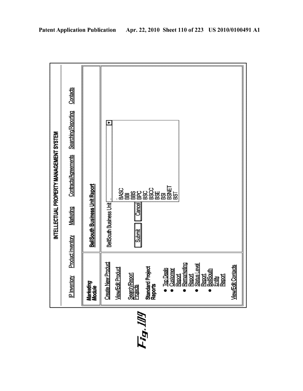 System and Method for Managing Intellectual Property Life Cycles - diagram, schematic, and image 111