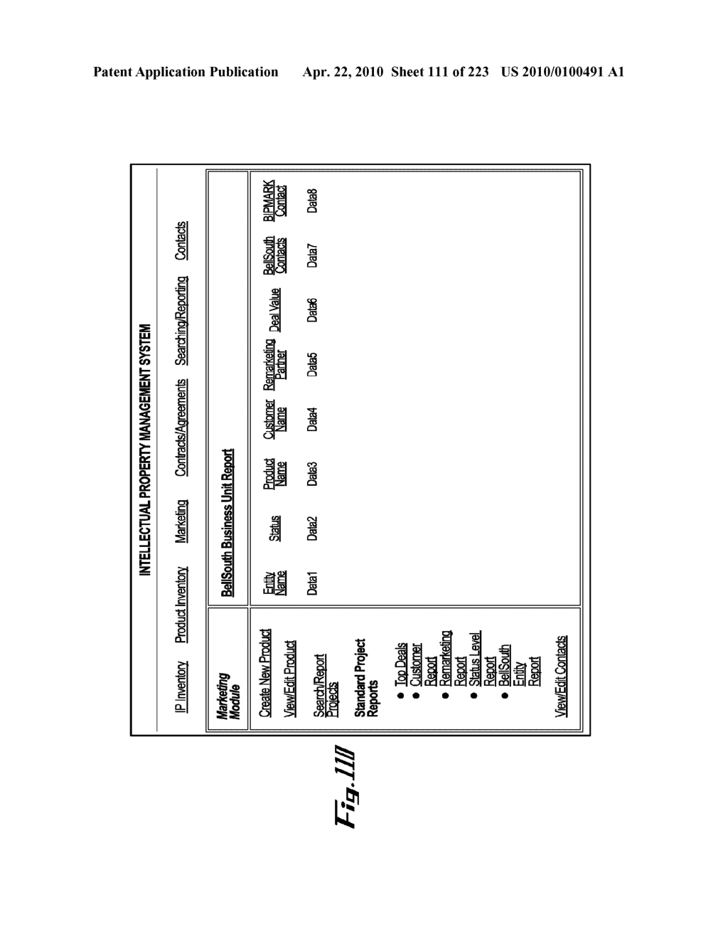 System and Method for Managing Intellectual Property Life Cycles - diagram, schematic, and image 112