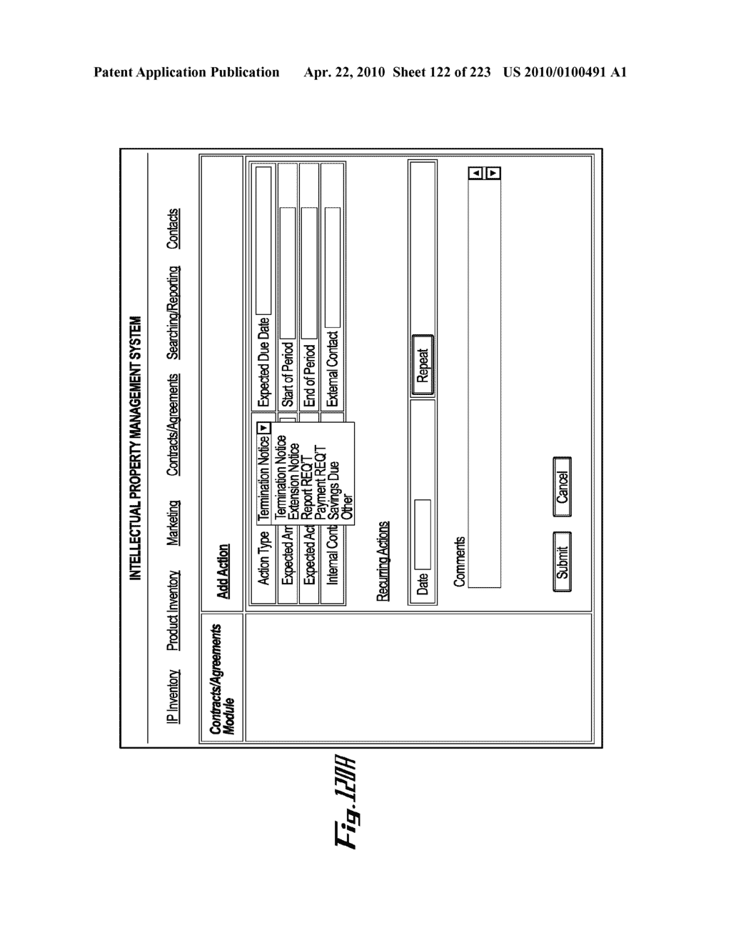 System and Method for Managing Intellectual Property Life Cycles - diagram, schematic, and image 123